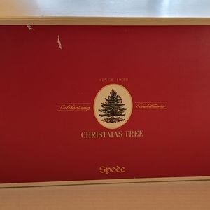 Spode Christmas Tree Set Of Four Martini Glasses 10 Oz Each